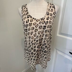 Leopard Print Sleeveless Top